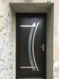 PORTE ENTREE ALUMINIUM A LAGORCE